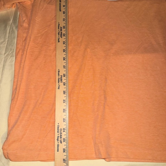 Travis Mathew Mens Large Orange Heathered Palm Tree Graphic Golf Polo Shirt - Picture 3 of 5